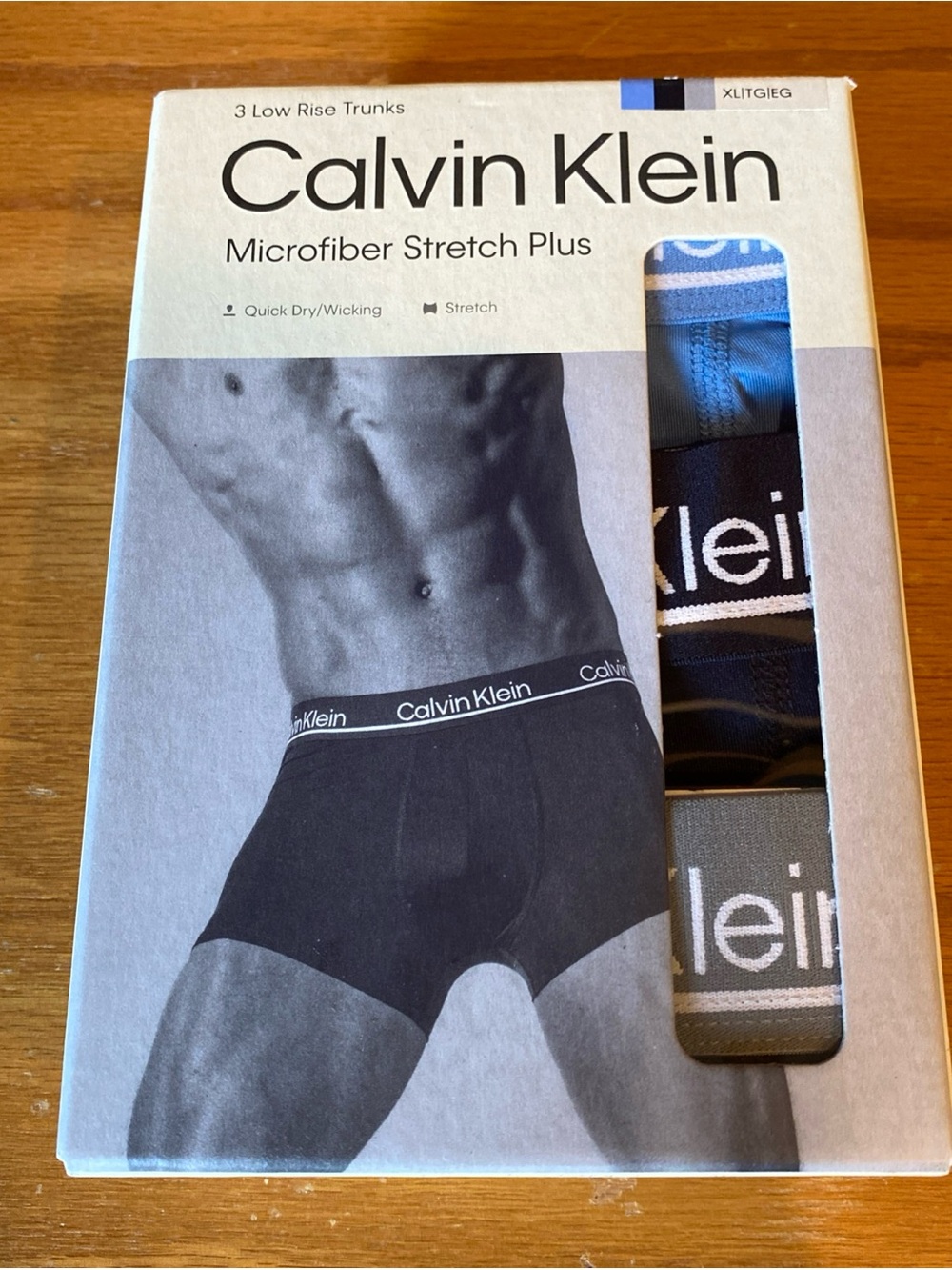 Calvin Klein Mens Microfiber Low Rise Trunks Variety Multi 3-Pack XL Stretch New